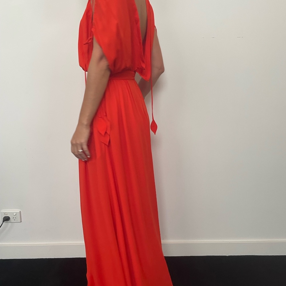 Tory Burch red maxi dress Evalene Dress - Picture 7 of 11